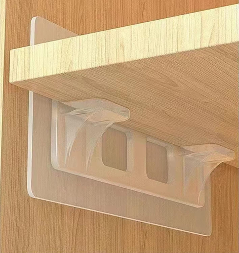Adhesive Shelf Bracket,Shelf Support Pegs for Shelves Kitchen Cabinet Book Close