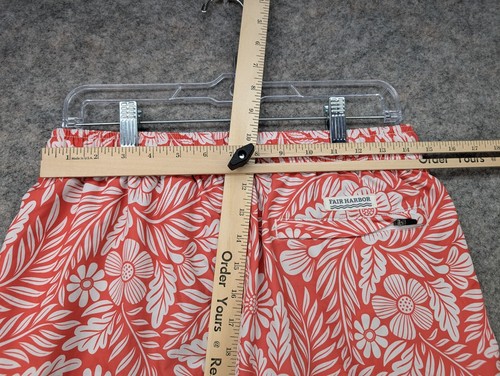 Fair Harbor Boardshorts Mens Medium Orange Drawstring Floral Beach Swim Shorts* - Picture 9 of 14