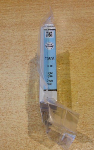 ORIGINAL EPSON T0805 TO805 Light Cyan cartridge airtight HUMMINGBIRD 2026 ink - Picture 4 of 5