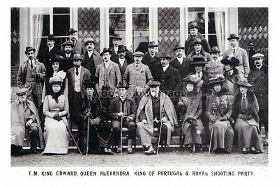 rs2173 - King Edward VII & other Royals, make up a Shooting Party - Foto 6x4