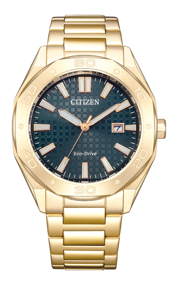 Citizen BM7633-81X Eco-Drive Gold Stainless Steel Black Dial Men's