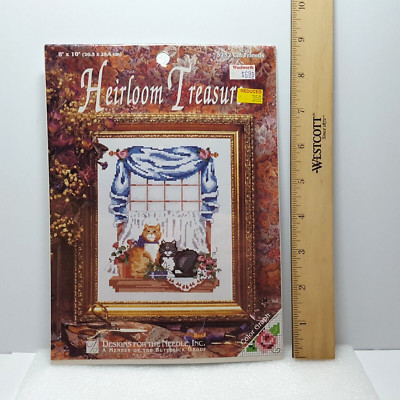 Heirloom Treasure Lois Thompson CAT FRIENDS 8'' X 10'' Cross Stitch Kit 5252