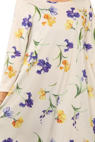 Elegante Damen Tunika Top lässig locker Swing perfekt für Party oder Weihnachten Kleid - Bild 20 von 35