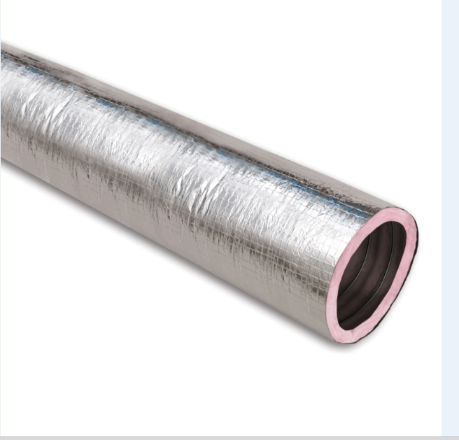 12u0026#034; Silver Flex Thermaflex Insulated Flexible Duct R6 25u0026#039; | eBay