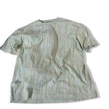 T-shirt grandi Zara blu chiaro a righe in maglia manica corta | L | BLU | SKU...