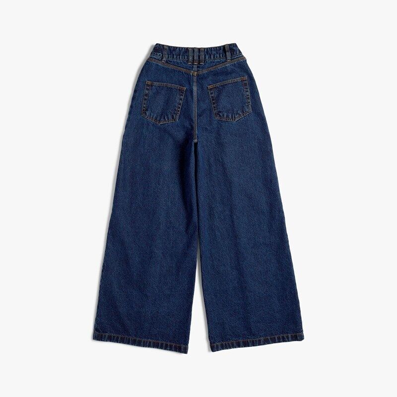 Adidas Originals Women's Ivy Park Denim Wide Leg Snap Pants Adidas Originals Women's Ivy Park Denim Wide Leg Snap Pants