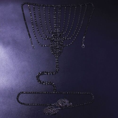 Sexy Body Chain Lingerie Thong Panties Jewelry Rhinestone Belly Waist Chain - Picture 17 of 30