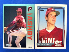 Andy Ashby 1992 Fleer & 1992 Topps Baseball - Phillies