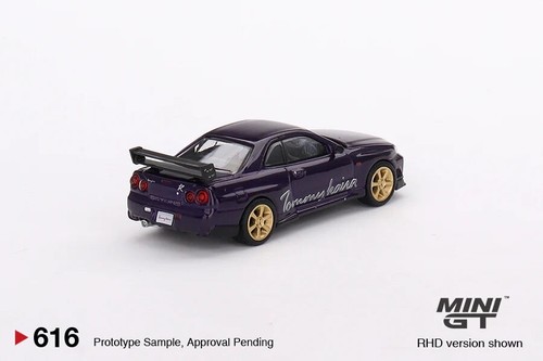 MINI GT 1:64 Nissan Skyline GT-R (R34) Tommy Kaira R RZ Edition Midnight Purple - Picture 3 of 3