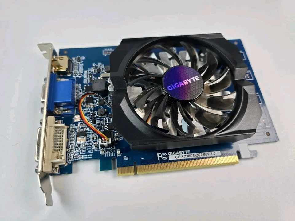 GIGABYTE GV-N730D3-2GI (rev. 1.0) Graphics Card, 2GB 64-bit GDDR3, GV-N730D3-2GI - Image 2 of 3