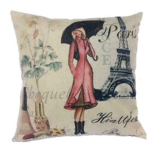Pillow Case Fashion Vintage Soft Linen Sofa Waist Throw Cushion Cover - Picture 43 of 92