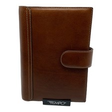 In Tempo Agenda Organizer In Vera Pelle Marrone 14x20 Intercambiale