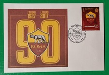 90° AS ROMA busta primo giorno first day cover - FDC SAN MARINO (002)