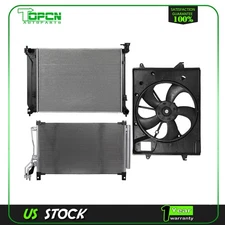 Radiator Condenser Cooling Fan For 2015 2016 2017 Hyundai Sonata