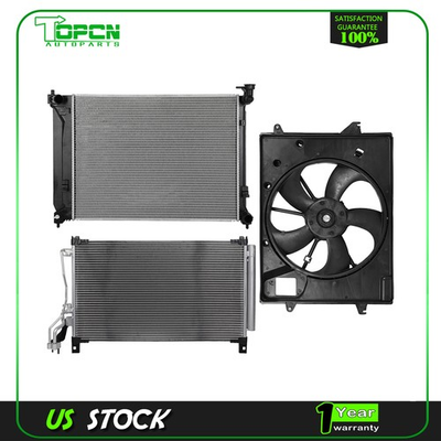 #ad #ad Radiator Condenser Cooling Fan For 2015 2016 2017 Hyundai Sonata $173.66