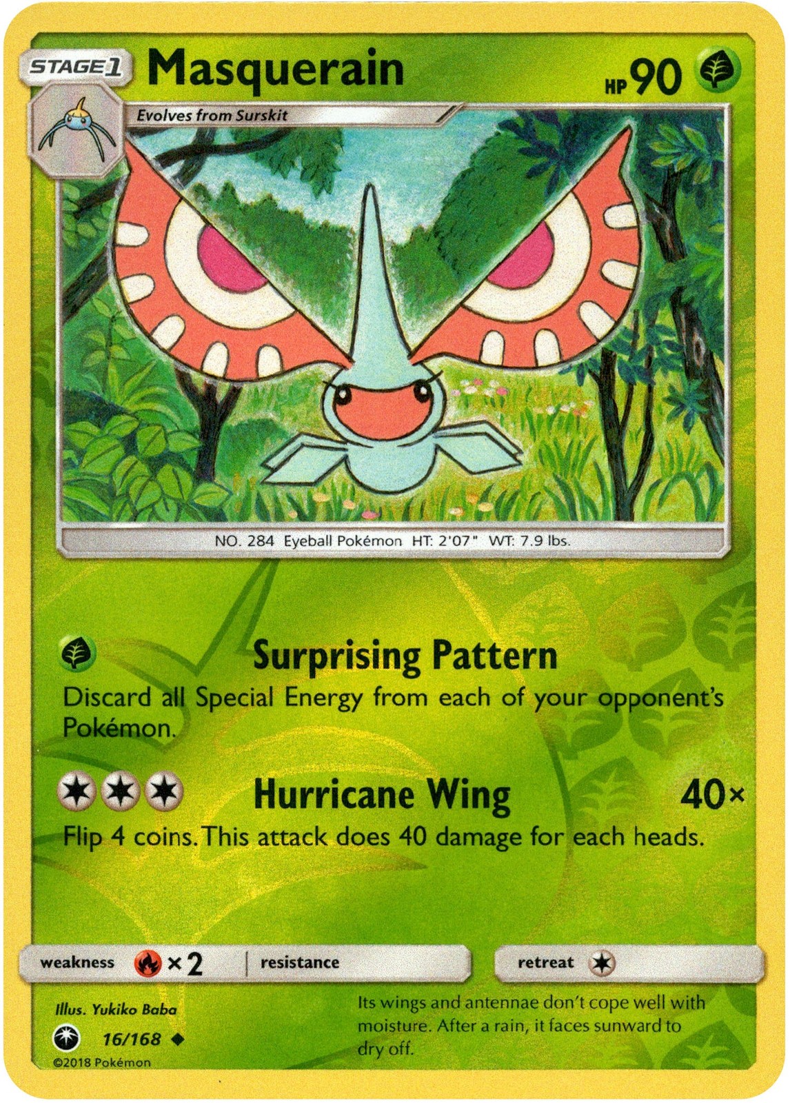 Masquerain - 16/168 - Celestial Storm - Reverse Holo