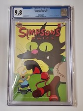Cómics de Los Simpson #8 raro quiosco CGC 9,8 WP Bongo Comics 1995