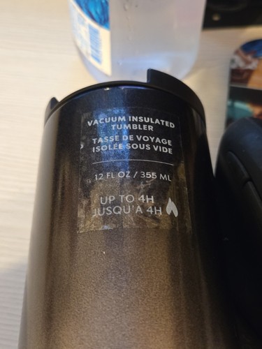 Starbucks 2019 Holiday Gray Silver Glitter Ombre Stainless Steel Tumbler 12oz - Picture 3 of 5