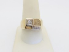 14k Mens Diamond Rings Natural Vintage Jewelry Mens Solid Gold Size 10.75 R625