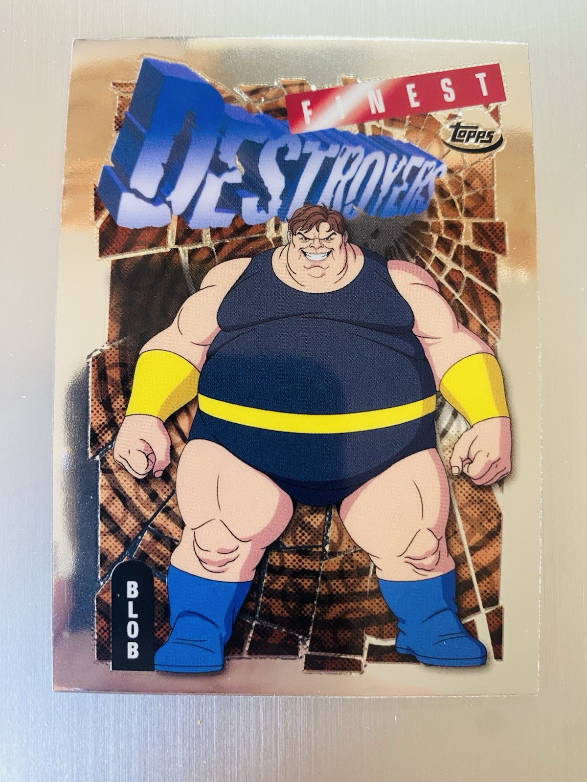Blob 2025 Topps Finest X-Men '97 Destroyers #47 Common Bronze