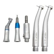 2 Hole Dental LED High Low Speed Handpiece Contra Angle Air Motor EX-203C B2 Kit
