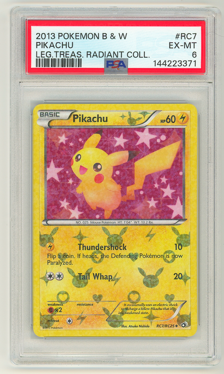 Pikachu RC7/RC25 Legendary Treasures: Radiant Collection Holo for