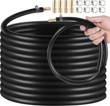 3/8 Inch Self Sinking Aeration Hose,100 Feet Weighted Pond Aerator Hose Kit 8 St