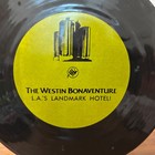VASE or SOUVENIR DRINK GLASS:  THE WESTIN BONAVENTURE, "L.A.'S LANDMARK HOTEL" — photo 5