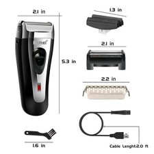 Electric Shaver for Men Trimmer Razor Hair Beard Shaving Machine Rechargeable 3