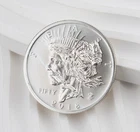 2018 Zombucks "FEAST" Currency of the Apocalypse 1 oz .999 Silver Round - 1230B