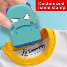 Custom Name Stamp Self Inking Waterproof Fabric Label For Kids School Daycare