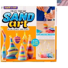 Ultimate Sand Art Craft Kit: 6 Bottles, Design Tools  8 Colorful Sands for Kids