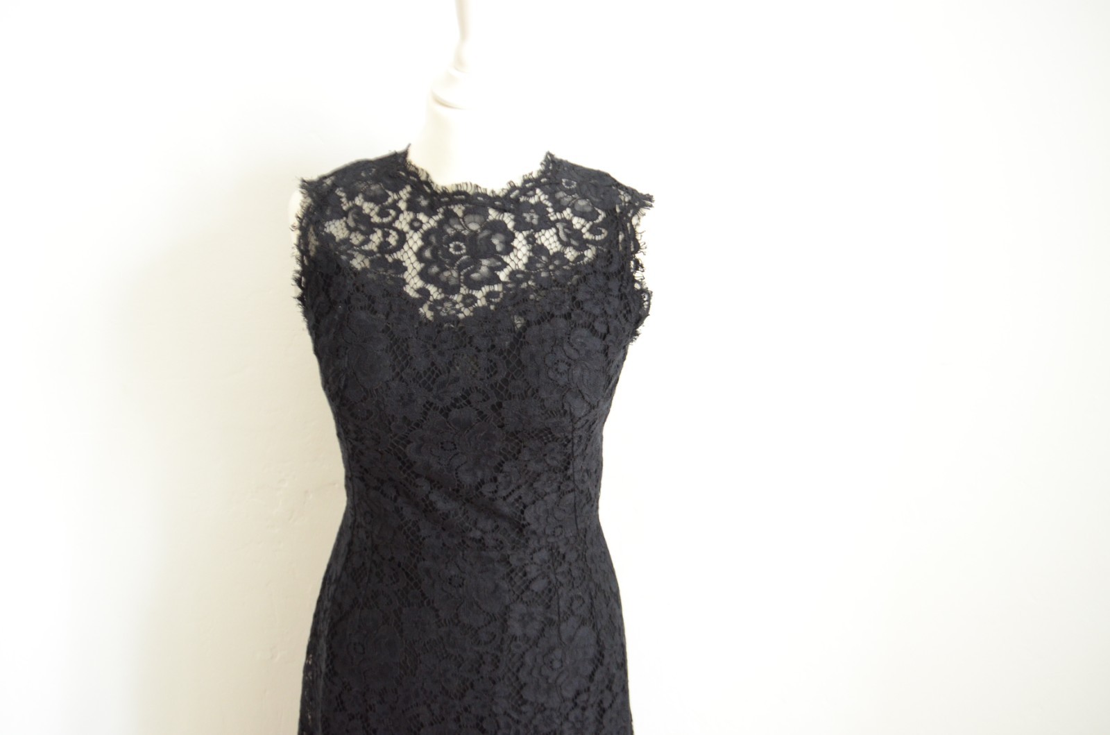 DOLCE & GABBANA dress lace NEW D 36 IT 42 black midi dress beautiful image 2