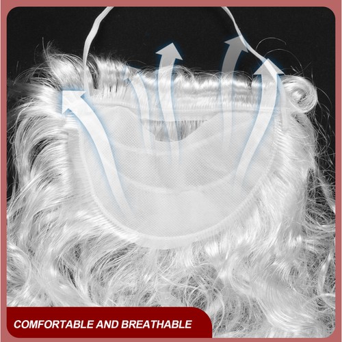 Simulation Christmas Beard Decoration Party Cosplay Santa Claus Decorative Beard - Imagen 5 de 12