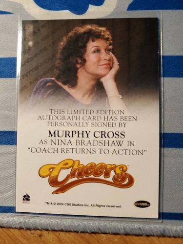 2025 Rittenhouse Cheers Trading Cards Full Bleed Autograph Card Murphy Cross - Picture 2 of 2