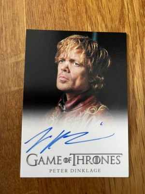 Rittenhouse 2012 Game of Thrones Peter Dinklage Tyrion Autograph card - Image 1 of 3