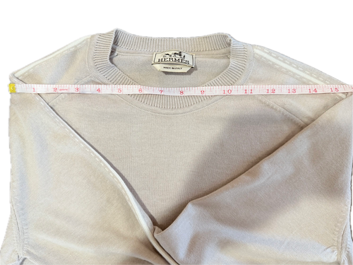 $950 Hermès Sweater Polyamide Wool Cashmere M-L Slim Sleeve Women Authentic - Picture 8 of 11