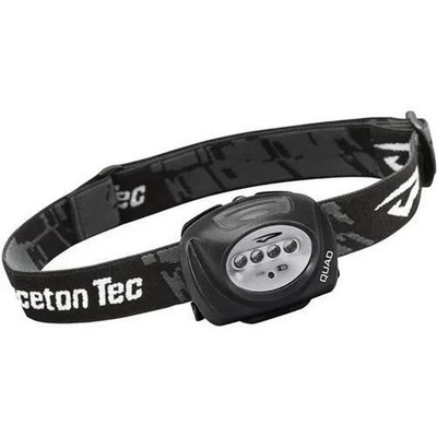 Princeton Tec Industrial Quad Stirnlampe ultrahelle LED Taschenlampe Camping schwarz Koffer