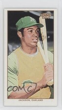 2002 Topps 206 Mini Black Tolstoi Back Reggie Jackson #162 HOF 0a2