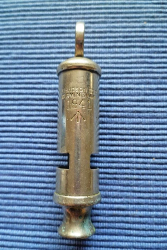 WW2 Whistle 1941 J Hudson & Co Birmingham Military Broad Arrow