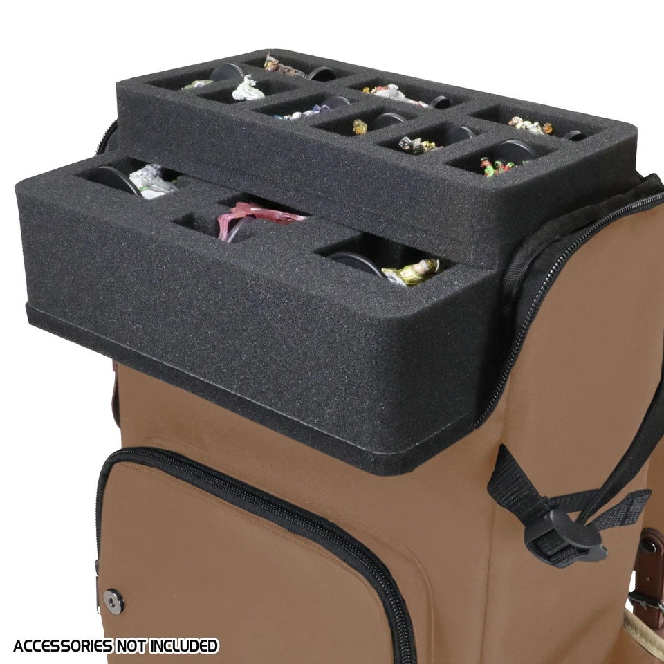 Mochila ENHANCE Designer Edition DnD - Elegante bolsa de viaje RPG (bronceado) Foto 3 de 4