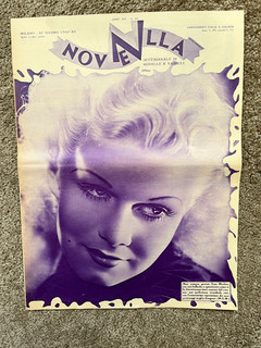 Vintage JEAN HARLOW IRENE DUNNE MYRNA LOY WILLIAM POWELL Mag 1937