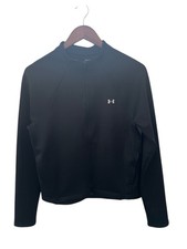 Under Armour Women s Coldgear Jacket M Fitted Black Full Zip Pre Owned