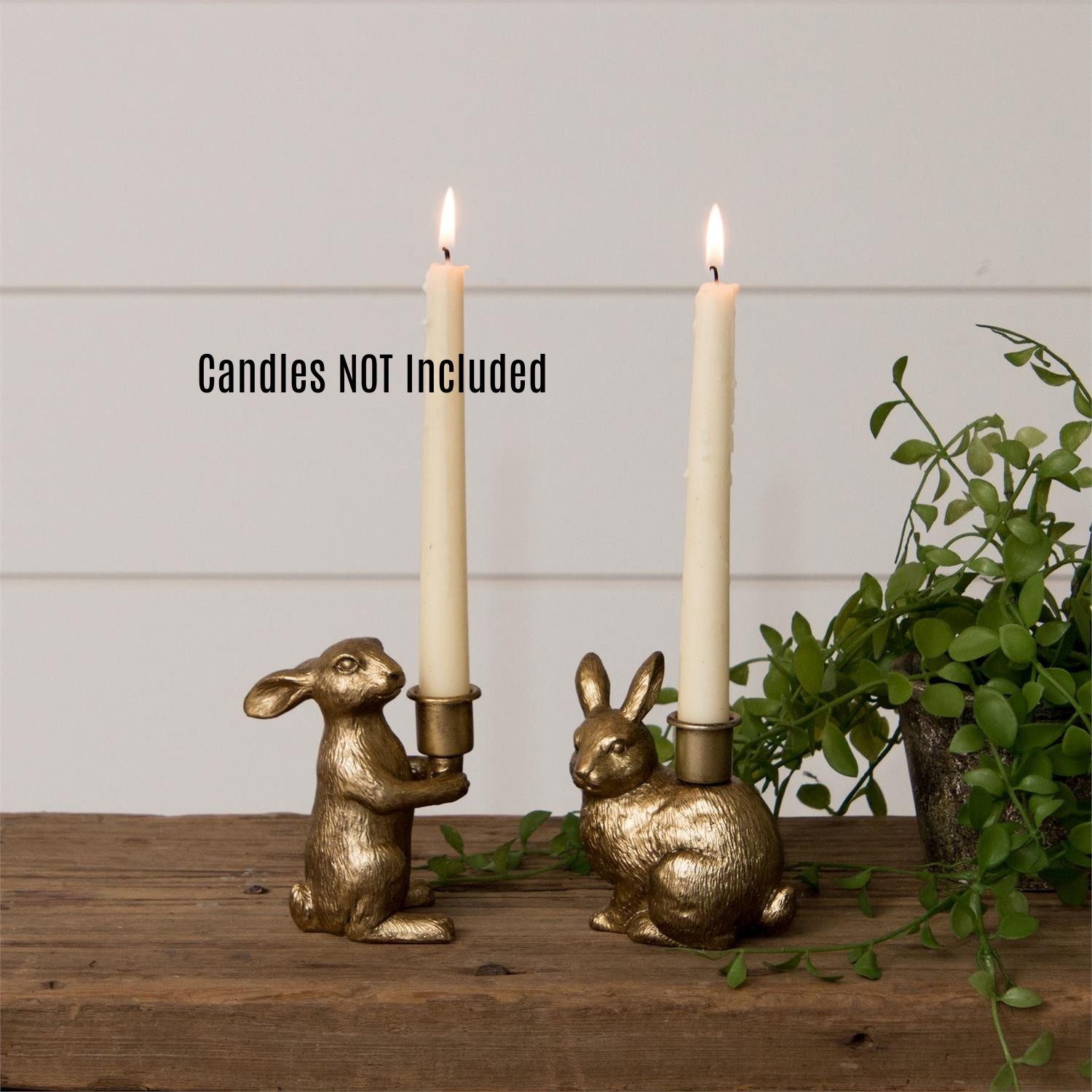 Rabbit Taper Candlesticks