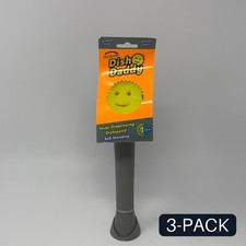 Scrub Daddy Dish Daddy Soap-Dispensing Dishwand, Silver - 3 PACK