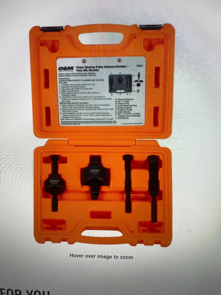 power steering pulley orange box - Image 2 of 4