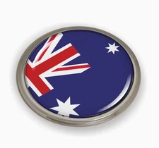 BestLicensePlateFrames Flag of Australia | 3D Domed CAR Emblem Badge Sticker Ro
