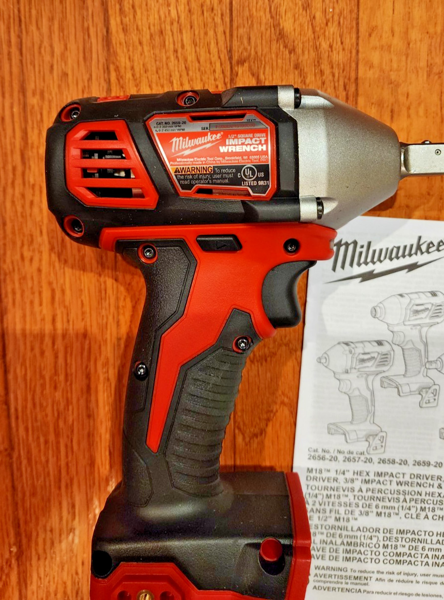 NEW Milwaukee M18 1/2" Impact Wrench W/Pin Detent 2659-20 (Tool Only)