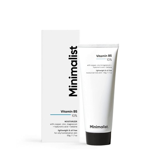 10% Vitamin B5 Face Moisturizer for Oily & Acne Prone Skin | Oil Free Fast Ab...