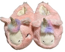 Cat  Jack Unicorn Slippers Grip Bottom Size Kids XL 6